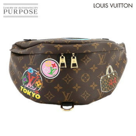 Louis Vuitton Monogram My LV World Tour Bumbag Body Bag Brown Sticker - Picture 1 of 9